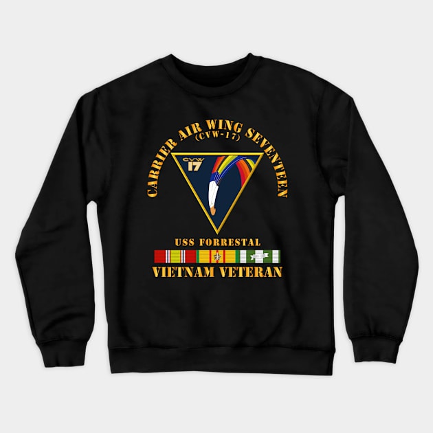 Carrier Air Wing Seventeen - Vietnam Veteran w VN SVC Crewneck Sweatshirt by twix123844